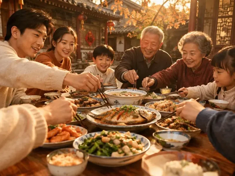 《老宅早午晚》封面图，家庭题材短剧