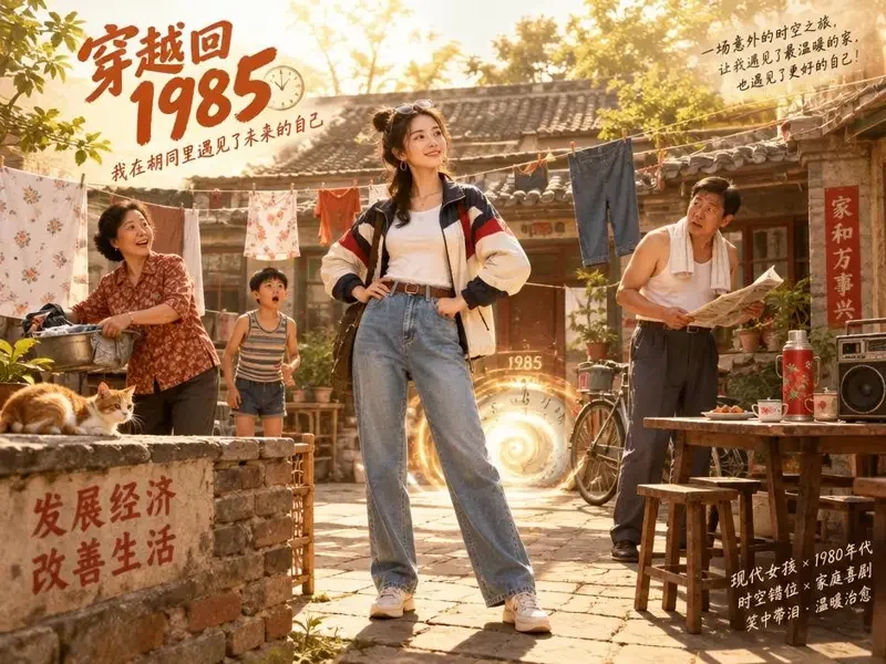 《穿越后我继承了前夫的债》封面图，穿越题材短剧